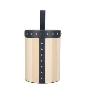 FENDI Striped Round Handbag